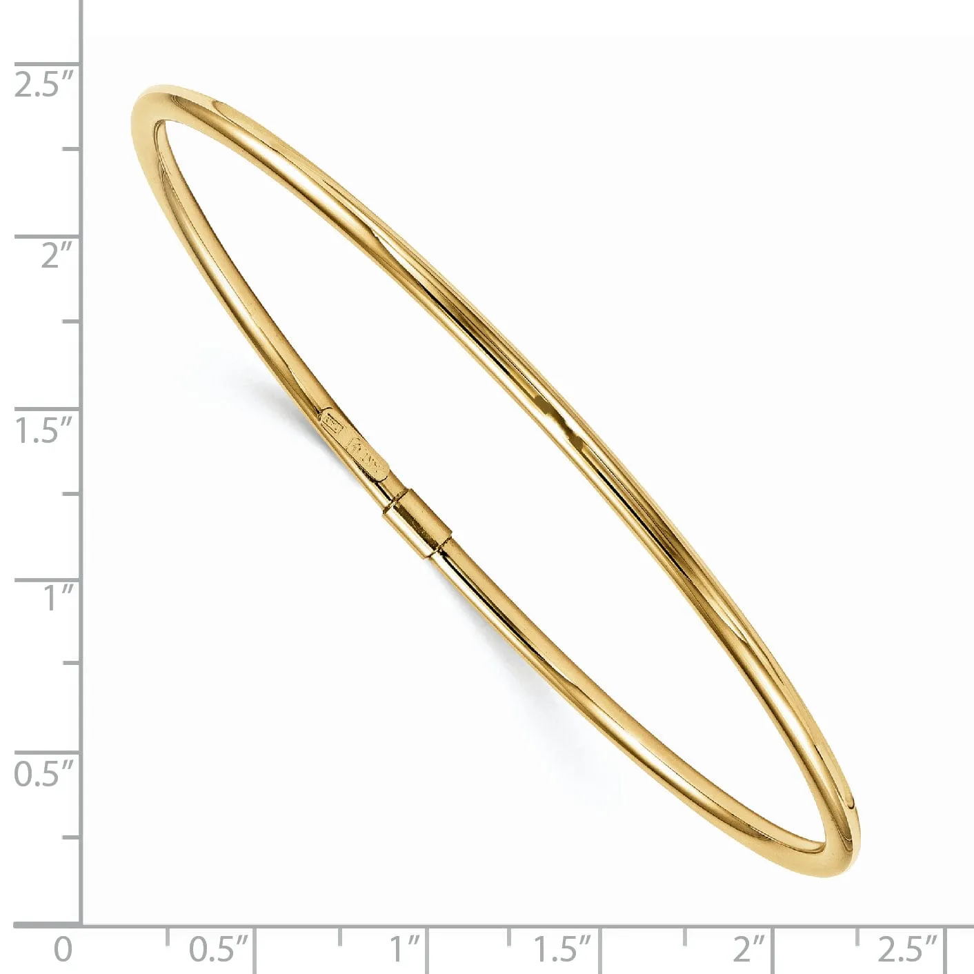 14k Yellow Gold Polished Bangle