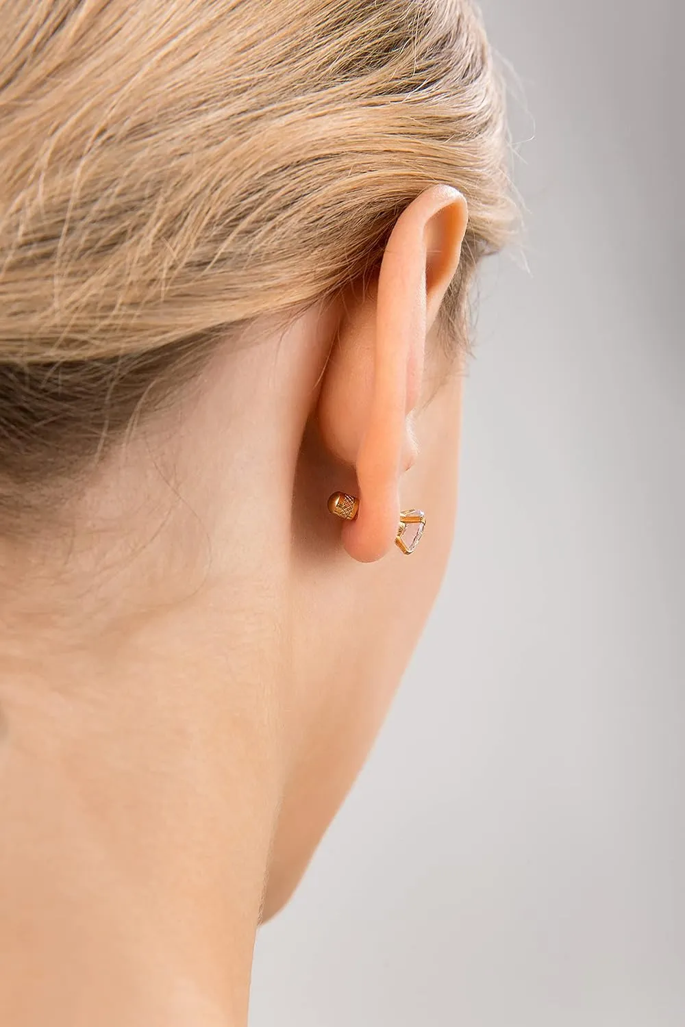 5-6 pairs Push-in Flat Back Stud Earrings Hypoallergenic Surgical Stainless Steel Cubic Zirconia Earrings Studs Set Multi-Pack, CZ Stud Earrings for Women Men Trendy Cartilage Stud Earrings 2-8mm