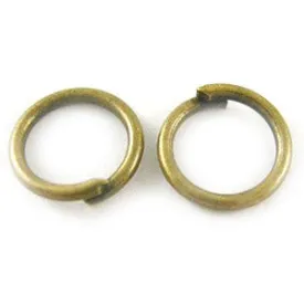 Antique Bronze Open Jump Ring 8mm (100 pcs)