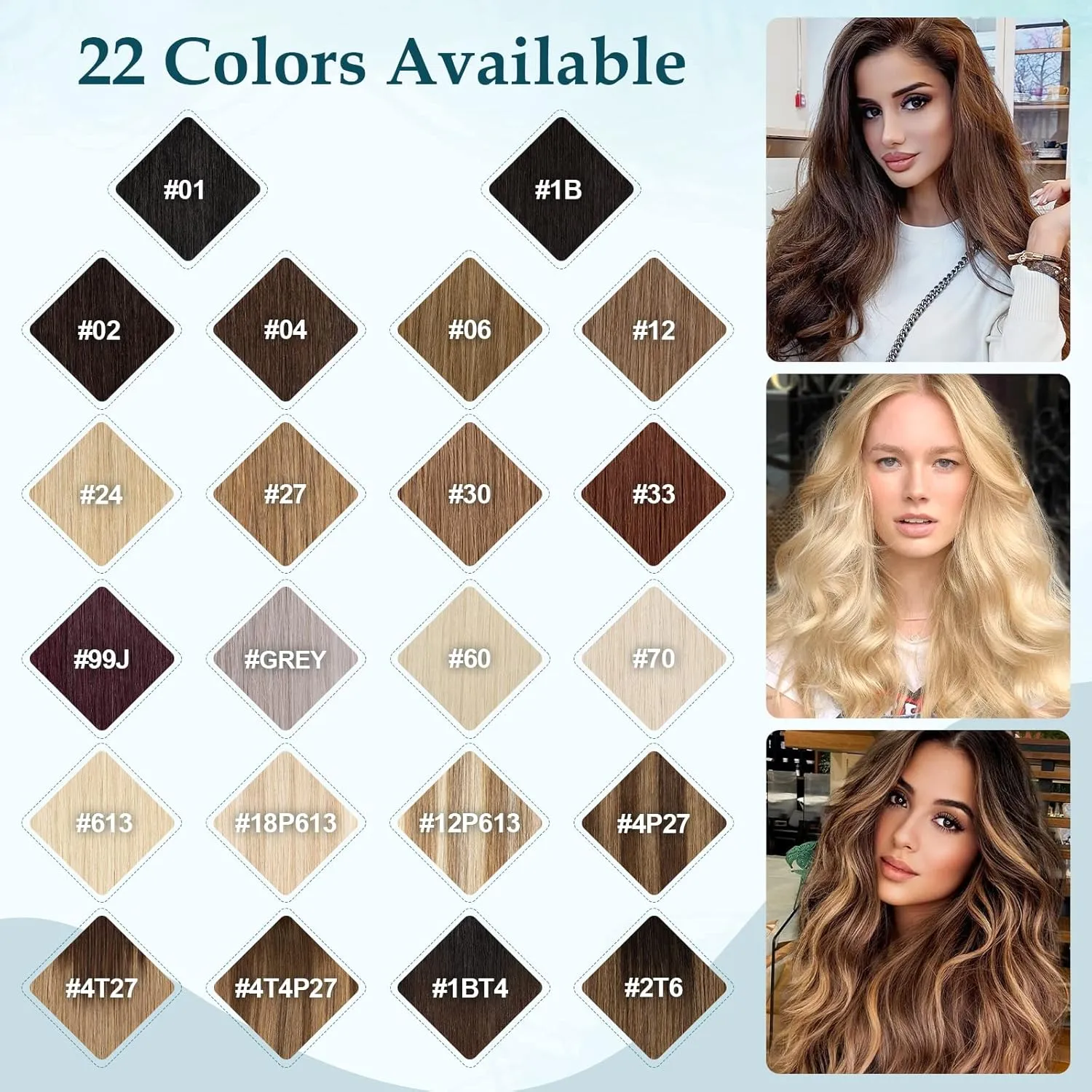 Benehair Human Hair Clip in Extensions Balayage Ash Blonde Mix Bleach Highlight for Women 10inch Long Straight Remy Natural Full Head 8pcs No Tape Glue #18P613, Clips- #18P613 Blonde
