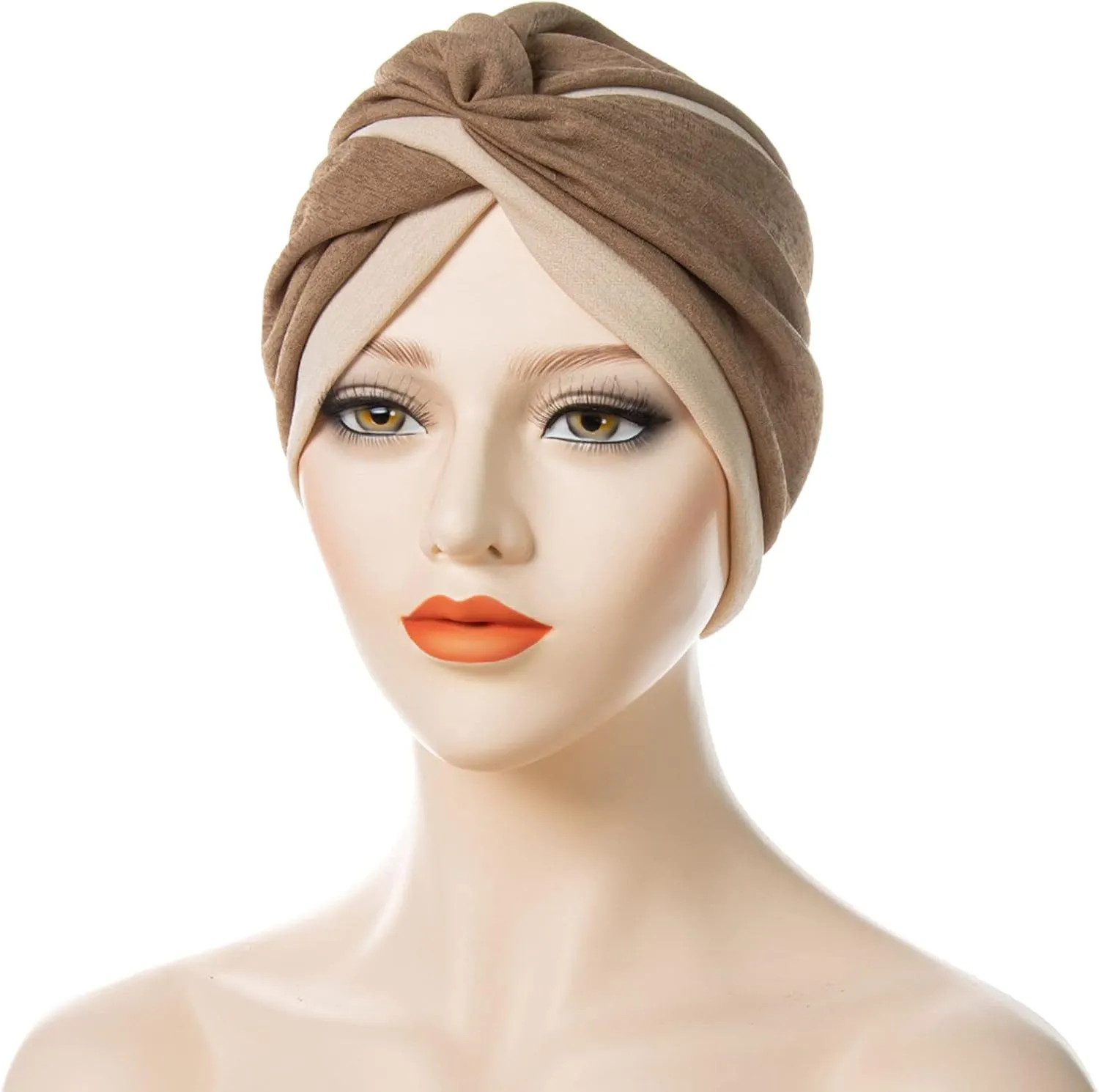 Bohemian Headwear Wrap Ethnic Head Cover Hat Cap Braid Beanie Turban Cancer Pre-Tied Hair Cancer Hair Loss Headwrap
