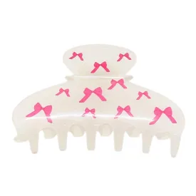 Bow Printed Claw Clip