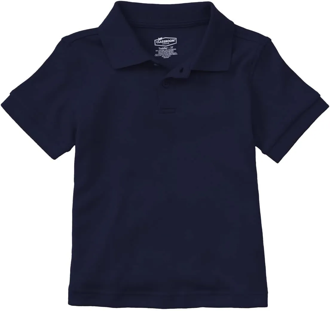 Classroom School Uniforms Kids' Toddler Little Boys' Uniform Short Sleeve Interlock Polo