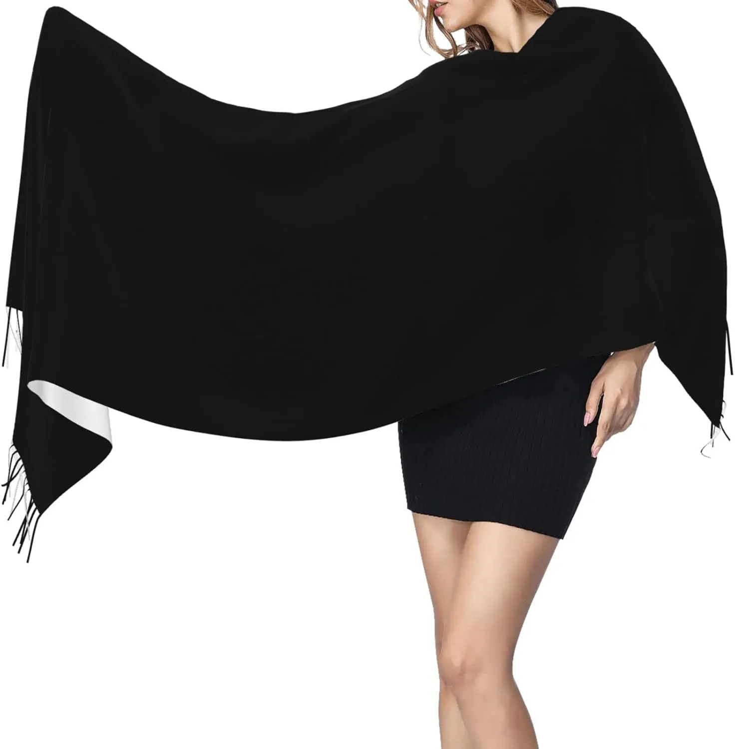 Custom Scarf Winter Shawl Wraps for Women Scarves Customize Photo Logo Text Cashmere Scarfs Warm Pashmina