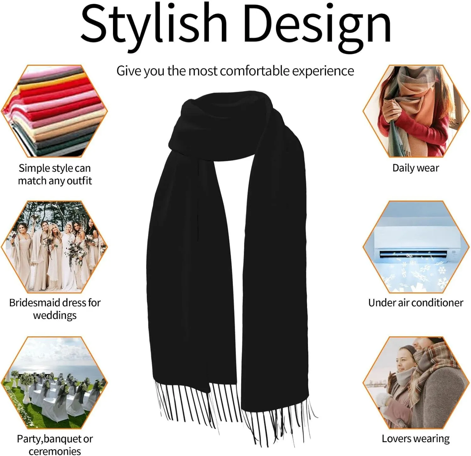 Custom Scarf Winter Shawl Wraps for Women Scarves Customize Photo Logo Text Cashmere Scarfs Warm Pashmina