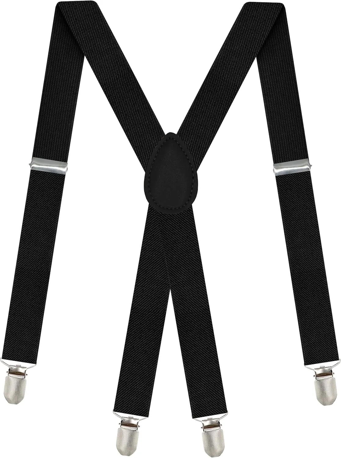 Dibi Suspenders for Men, Adjustable X Back 1 inch Wide Suspender 4 Strong Clips