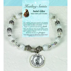 Healing Saint Italian Charm Bracelet - Saint Giles - Pack of 4