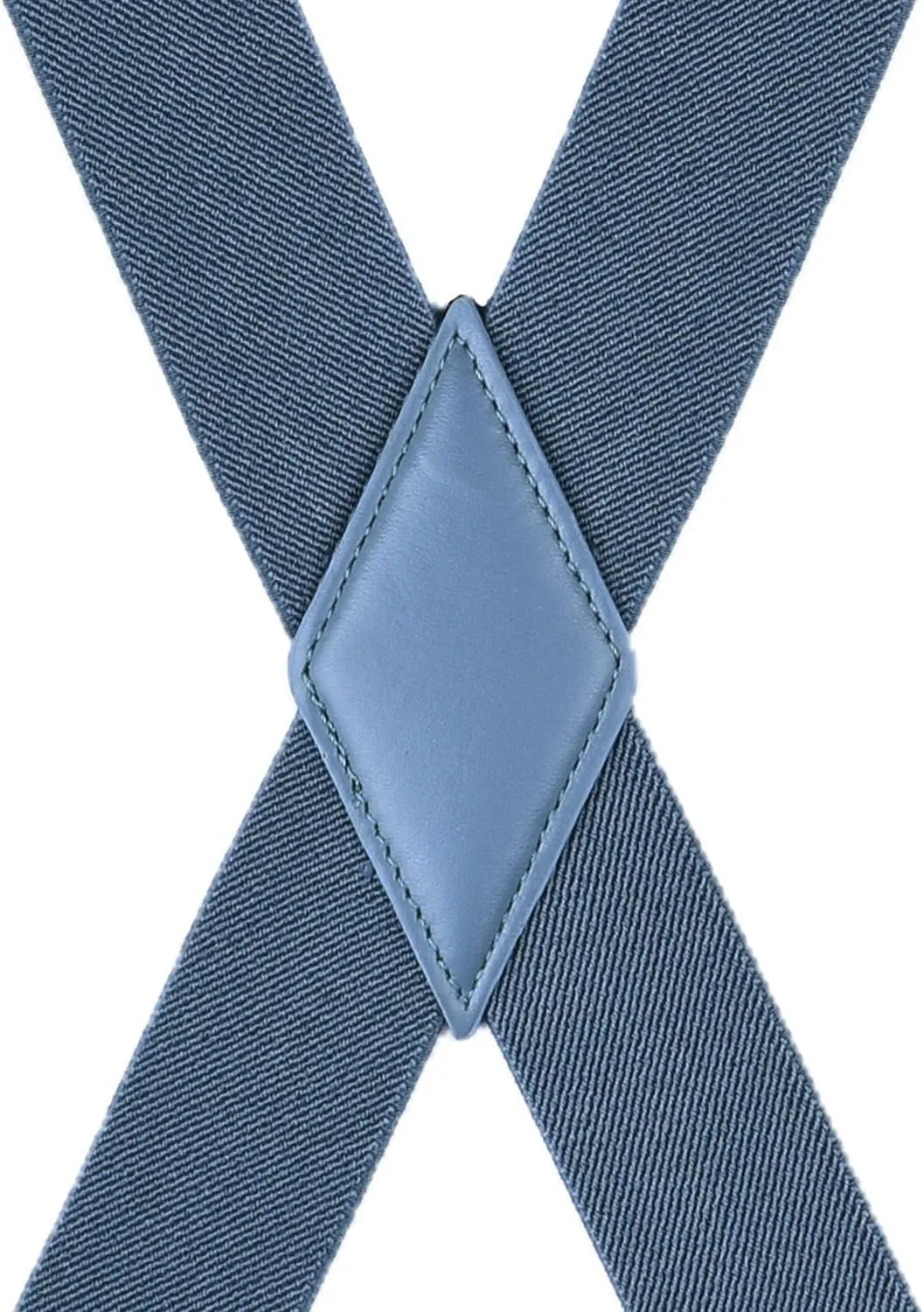 Mens Suspenders X Back Adjustable 1.4'' Wide with Heavy Duty Clips