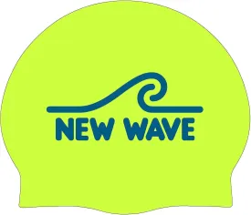 New Wave Swim Cap - Silicone (Fluo Green)