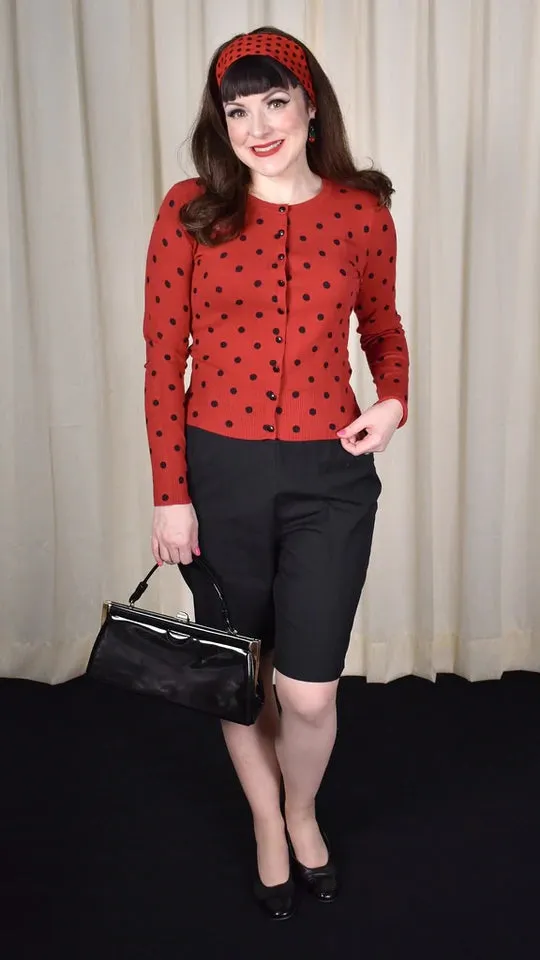 Red & Black Polka Dot Hair Tie