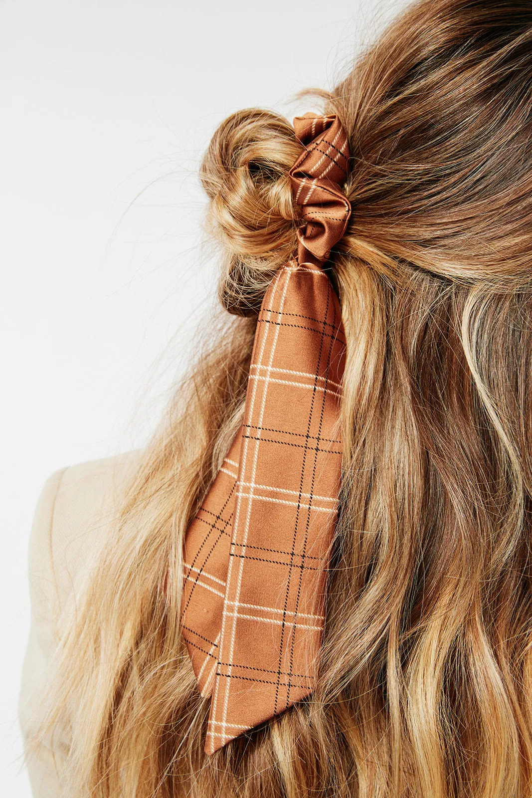 The Arden Scarf Scrunchie | Silky Fall Patterns | Low Pony Scarf | Multi-Use Accessory | Sophisticated Luxury Scrunchie
