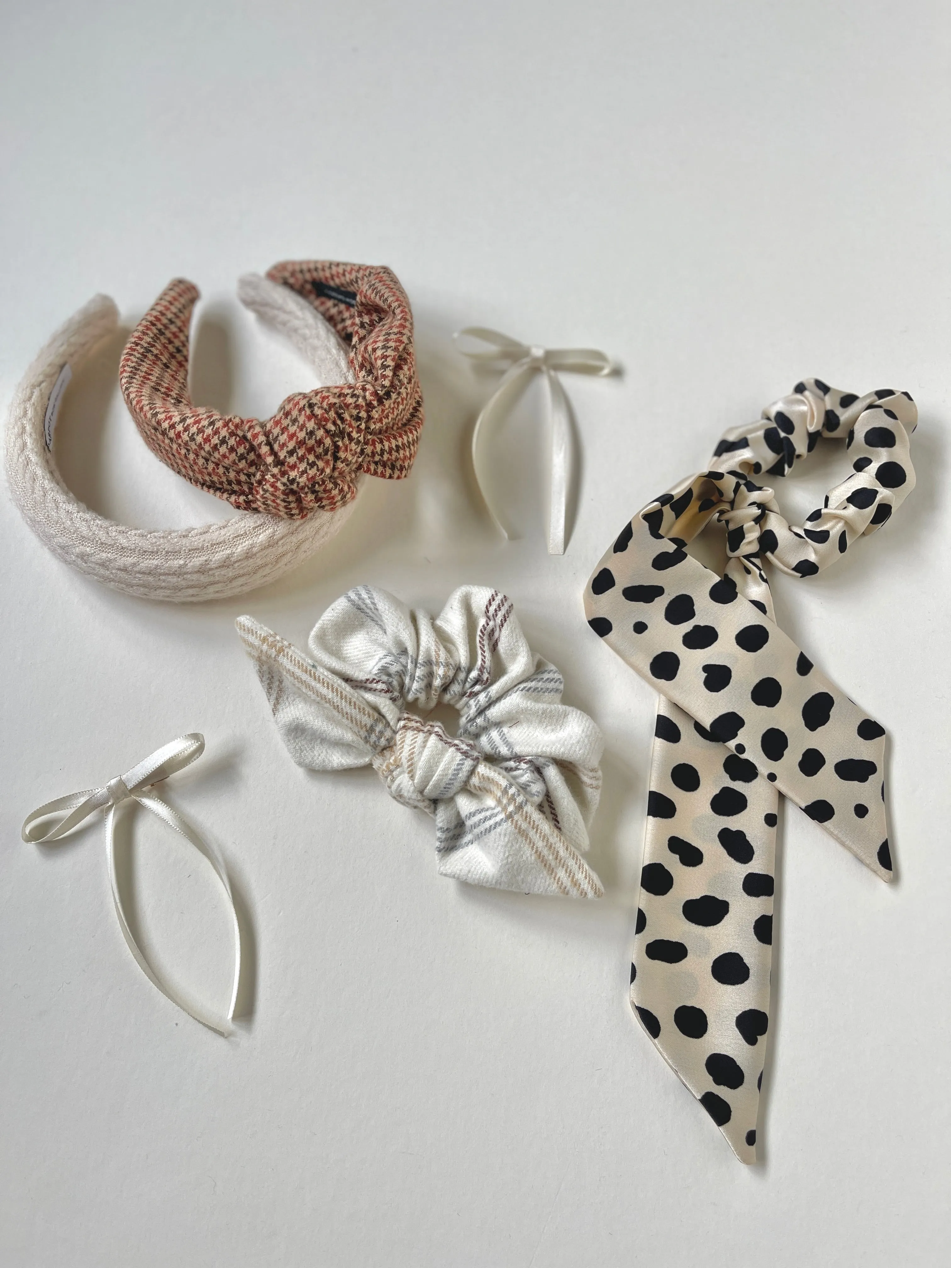 The Arden Scarf Scrunchie | Silky Fall Patterns | Low Pony Scarf | Multi-Use Accessory | Sophisticated Luxury Scrunchie