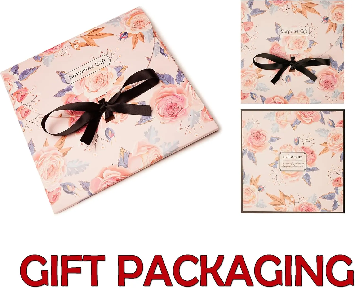 YOUR SMILE 100% Mulberry Silk Neck Scarf 21"x21" Small Square Head Scarves Hair Wraps for Women Gift Packed